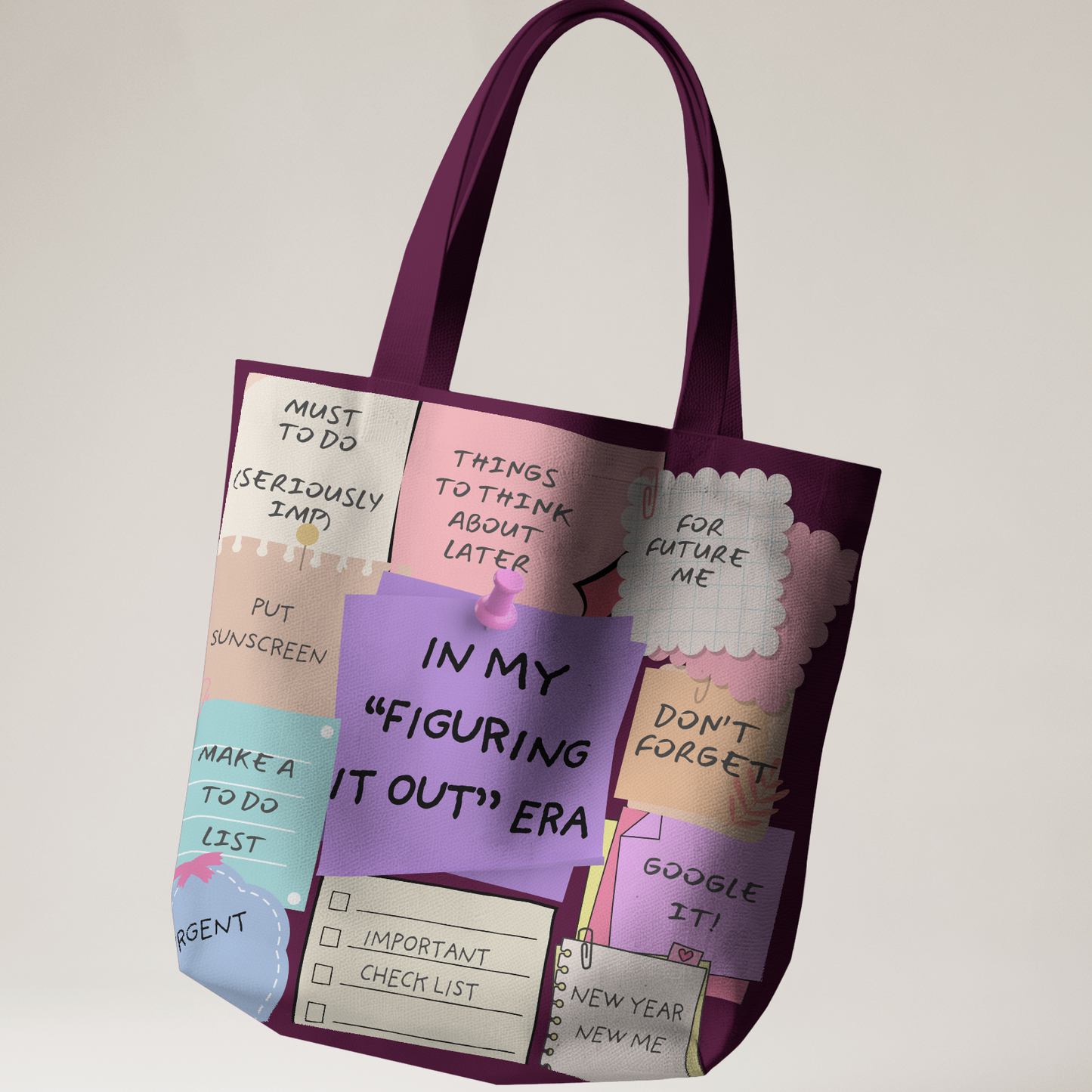 In My Figuring It Out Era – Tote Bag with Zipper