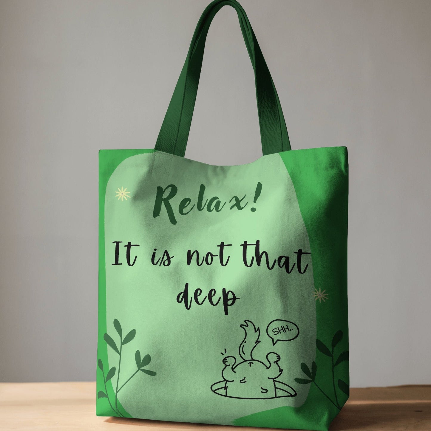 Relax It's not that deep Tote bag with Zipper