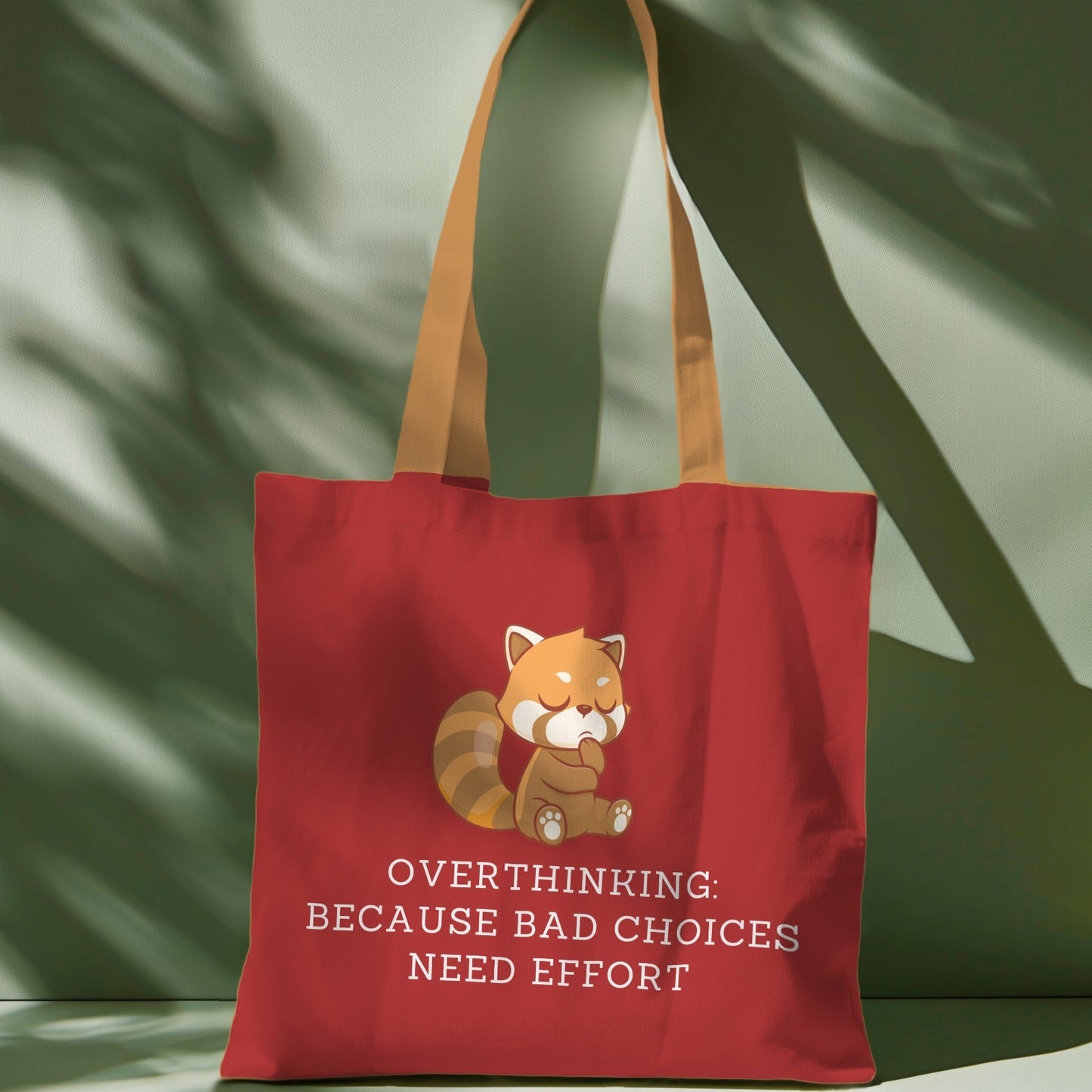 Overthinking! Because wrong choices need effort Tote bag with Zipper