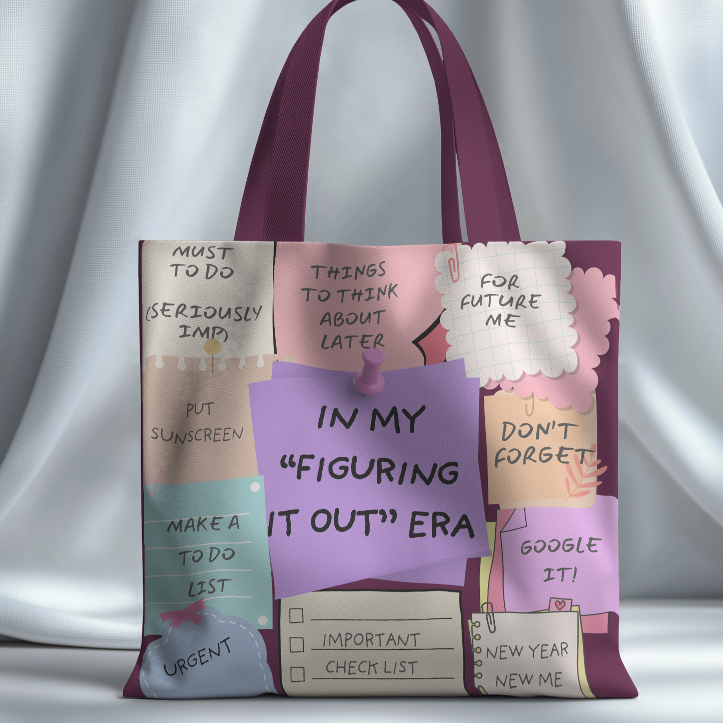 In My Figuring It Out Era – Tote Bag with Zipper