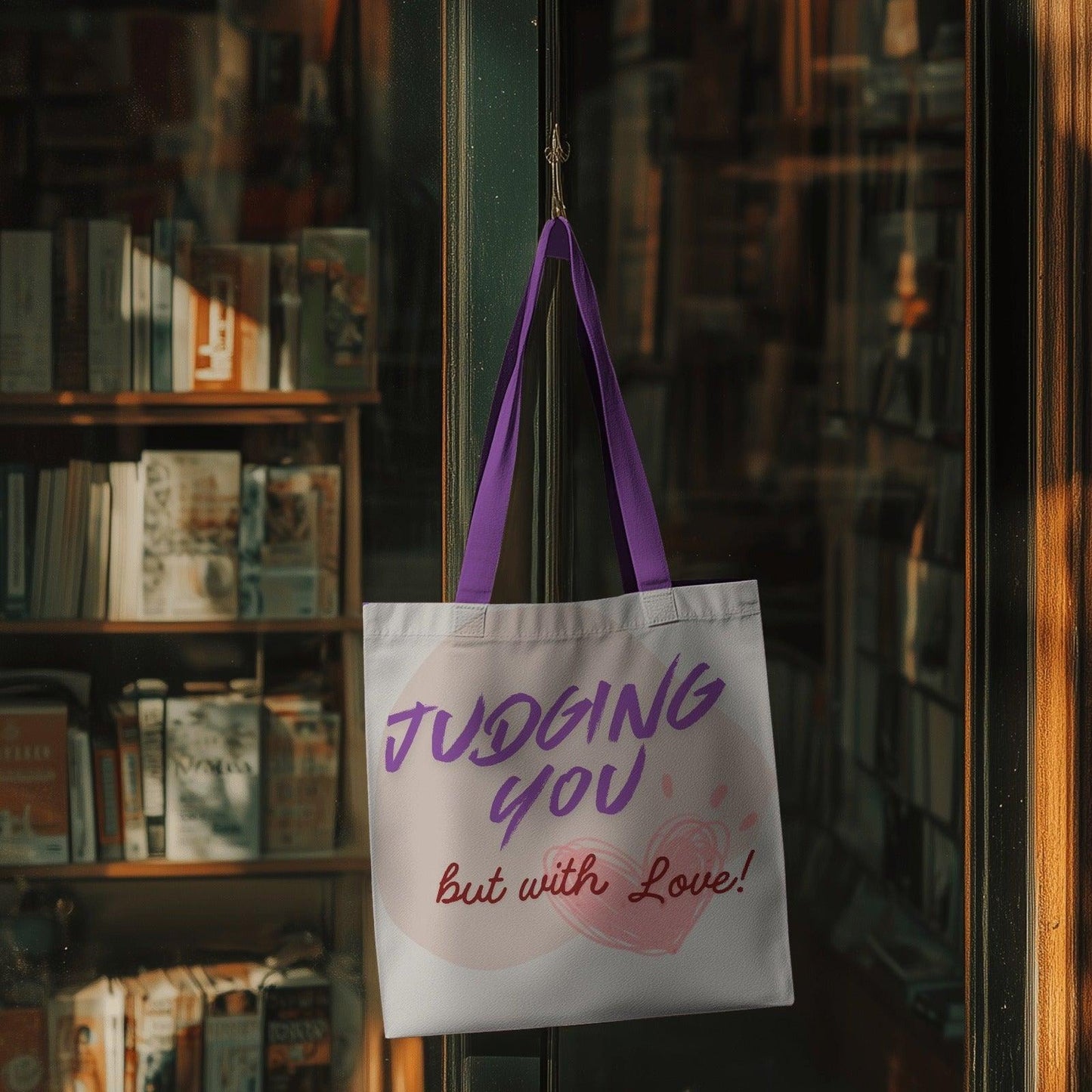 Judging You But with love Tote bag with Zipper